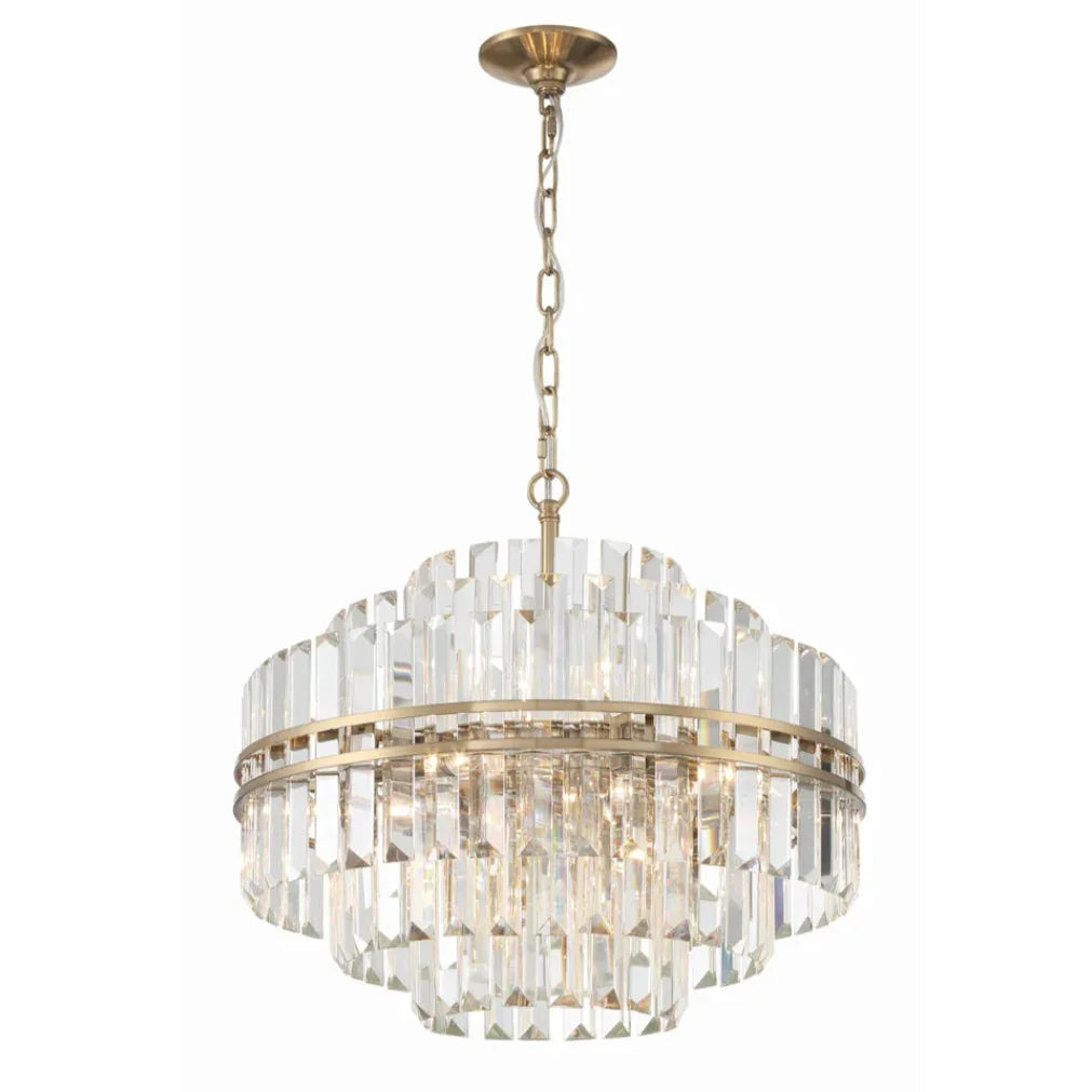 Lustre en cristal à plusieurs niveaux Contempo