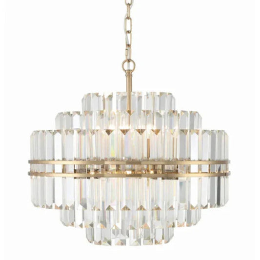 Lustre en cristal à plusieurs niveaux Contempo