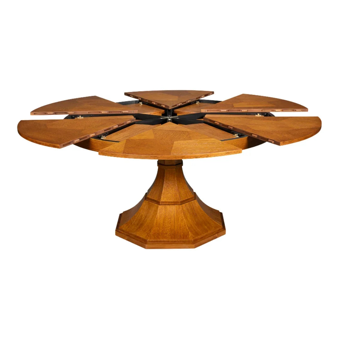 Table Jupe extensible à chevrons de style transitionnel