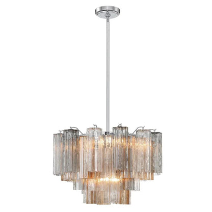 Lustre à étages en verre Tronchi