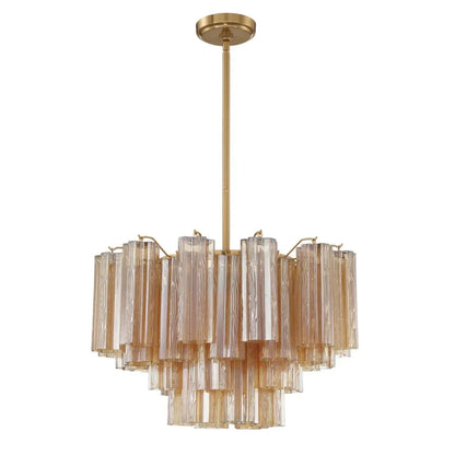 Lustre à étages en verre Tronchi