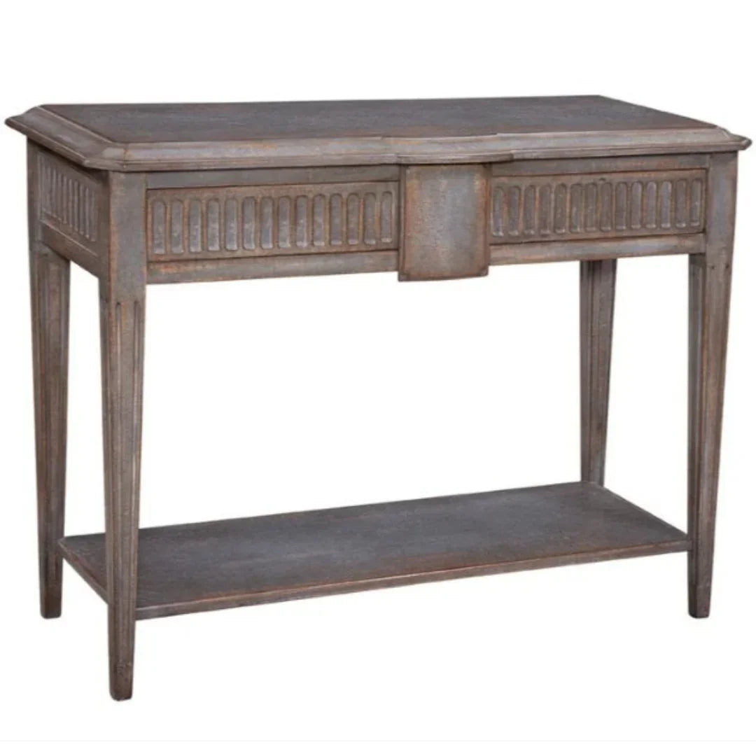 Table console Oxford cannelée