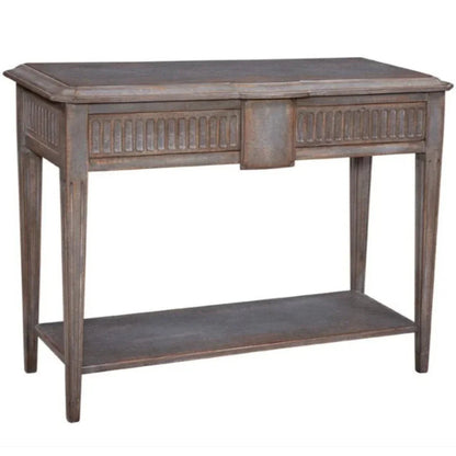 Table console Oxford cannelée