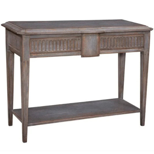 Table console Oxford cannelée