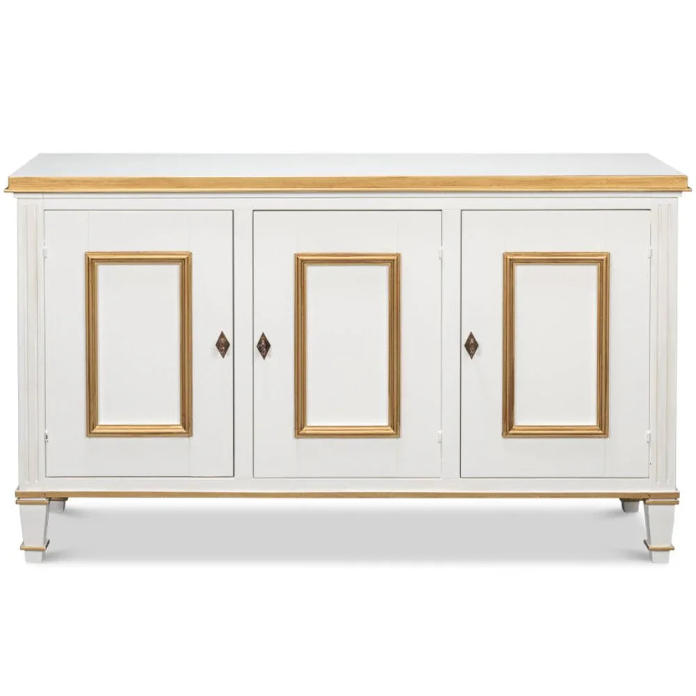 Buffet Louis blanc et or