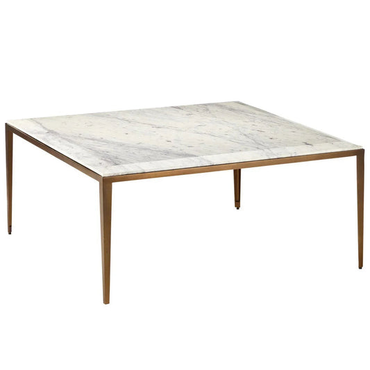 Table basse en marbre blanc lilas
