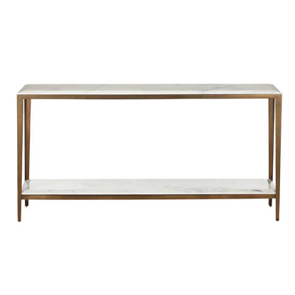 Console en marbre blanc lilas