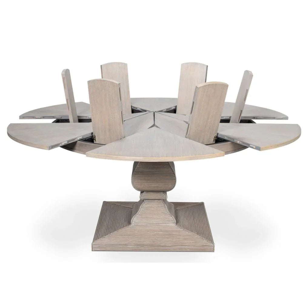 Table de salle à manger extensible Equestrian Moonskin Jupe