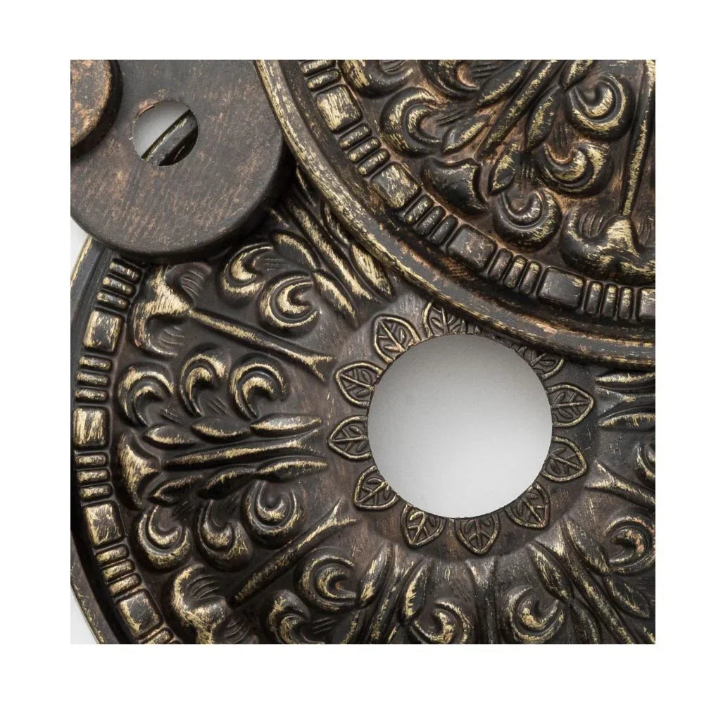 Lustre en bronze orné de cristaux, style marché parisien