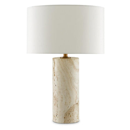 Lampe de table Lumina en travertin