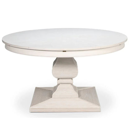 Table de salle à manger extensible Jupe blanche style équestre