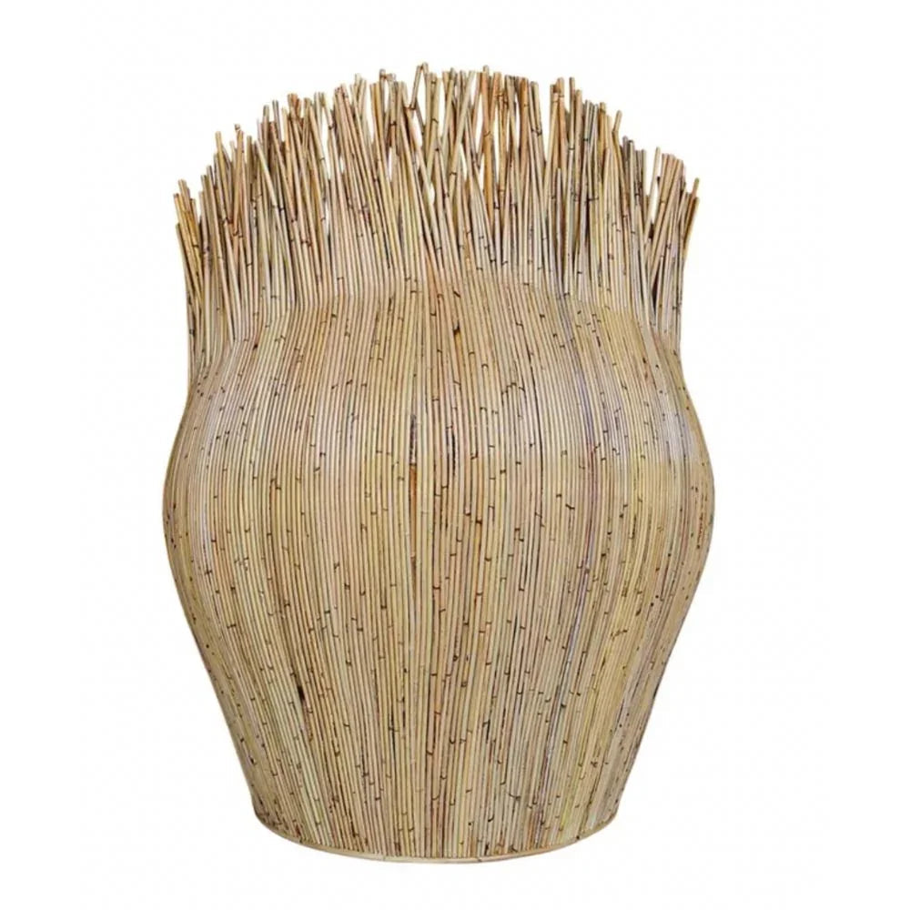 Fauteuil tonneau en rotin Lolani