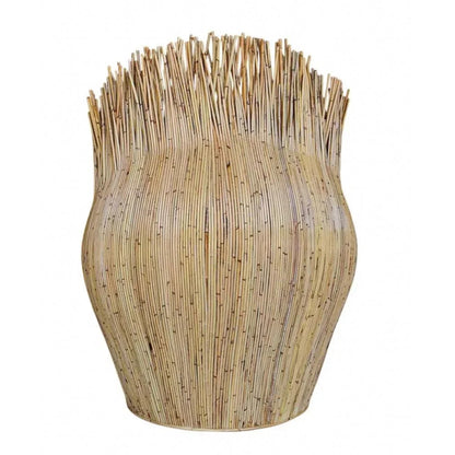 Fauteuil tonneau en rotin Lolani