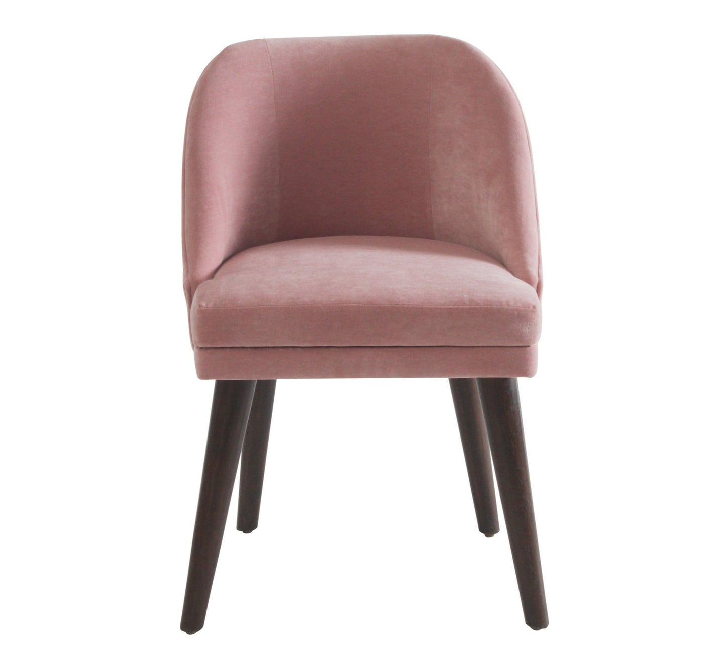 Chaise de salle à manger en velours rose moderne