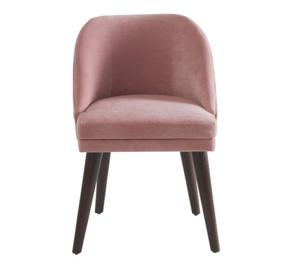 Chaise de salle à manger en velours rose moderne